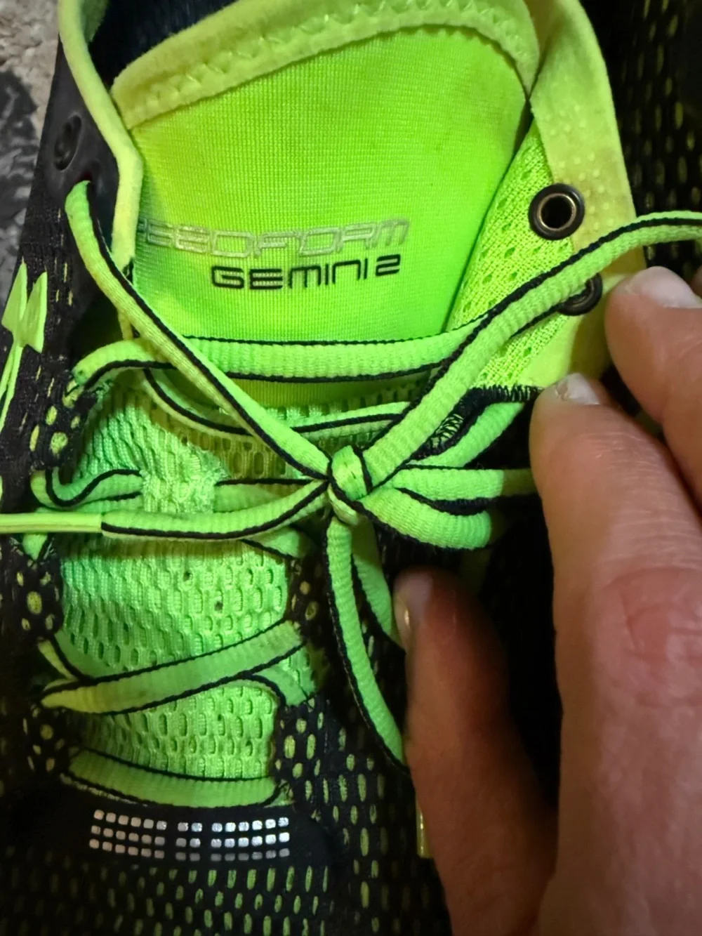 Men's Under Armour Speedform Gemini 2.1 running neon green Sneakers-13